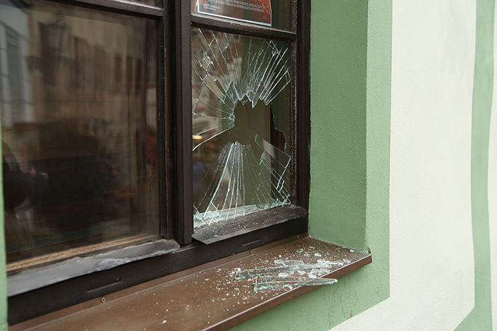 A2B Glass are able to board up broken windows while they are being repaired in Camden Town.